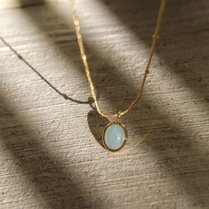 Natural Aquamarine Necklace